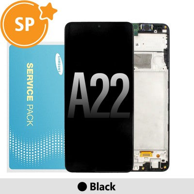 Tecguru-Samsung Galaxy A22 A225F OLED Screen Replacement Digitizer GH82-26047A (Service Pack)-Black Tecguru-Samsung Galaxy A22 A225F OLED Screen Replacement Digitizer GH82-26047A (Service Pack)-Black